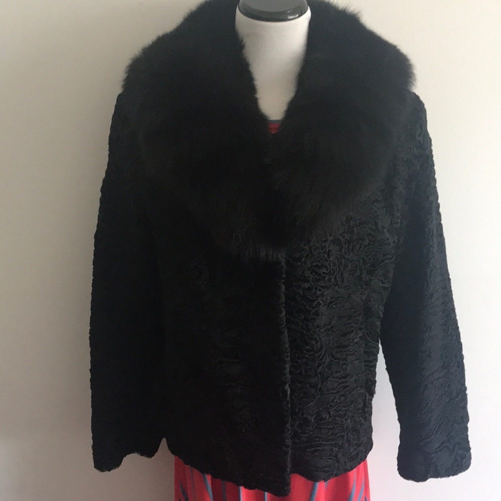 Persian Lamb Jacket with Fur collar